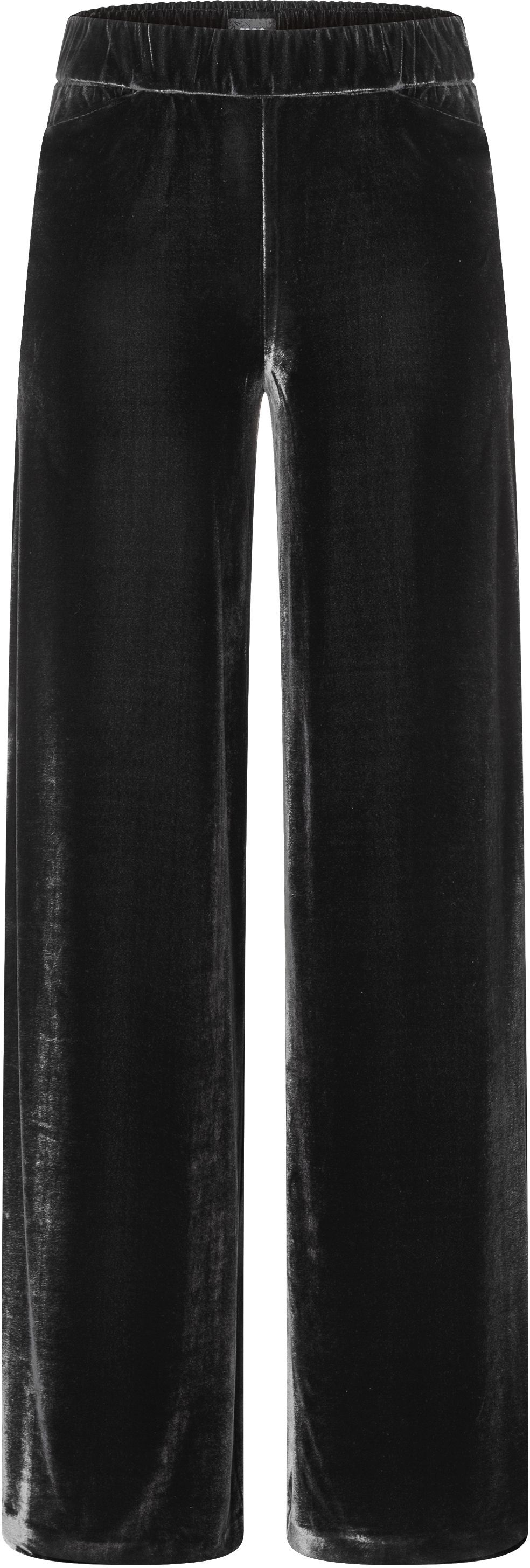 Schlupfhose MAC "CHIARA WIDE", Damen, Gr. 36, Länge 34, schwarz, Web, Obermaterial: 95% Polyester, 5% Elasthan, lang, Hosen Schlupfhose, Mittlere Leibhöhe, weite Beinform schwarz 36, Länge 34