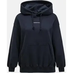 PEAK PERFORMANCE Damen Kapuzensweat W Original Terry Hood-BLACK, Größe L in Schwarz Schwarz