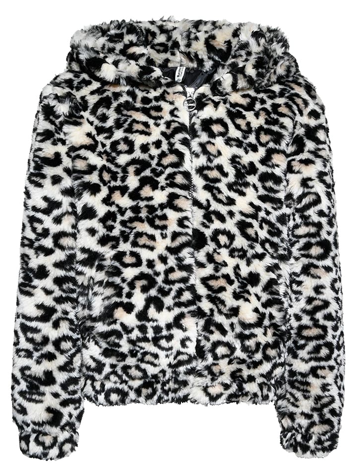 Blue Effect Fleecejacke in Creme/ Schwarz - 140