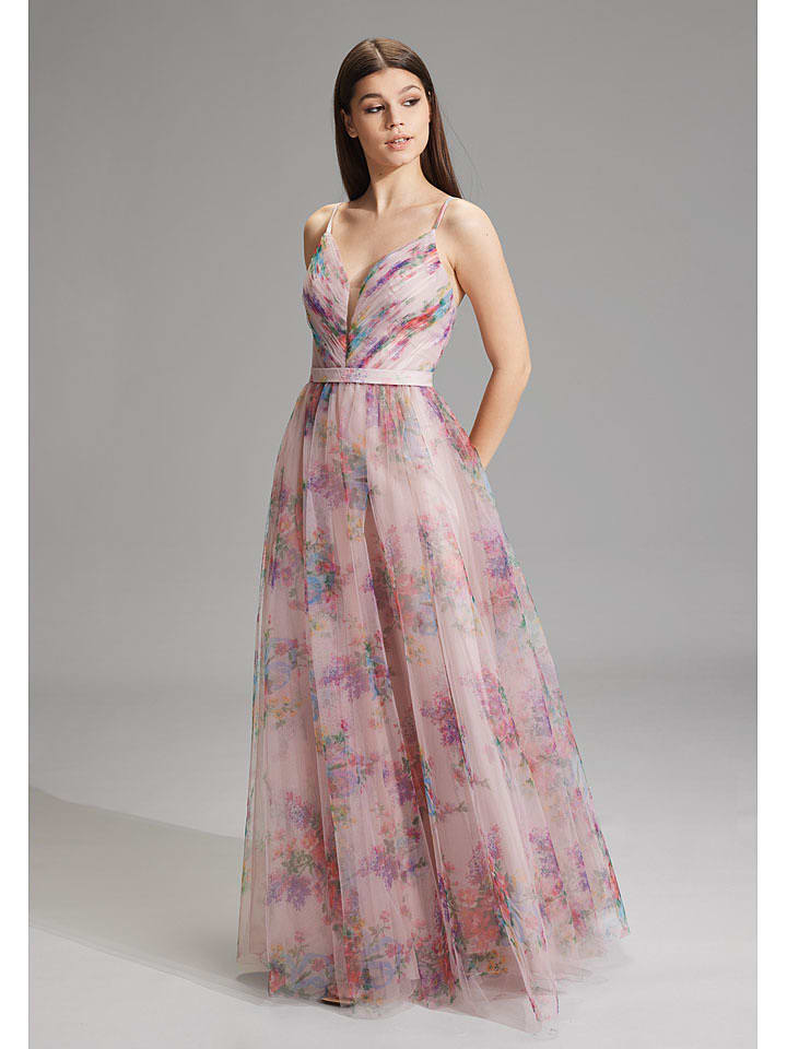 HEY KYLA Kleid in Rosa/ Bunt - 38