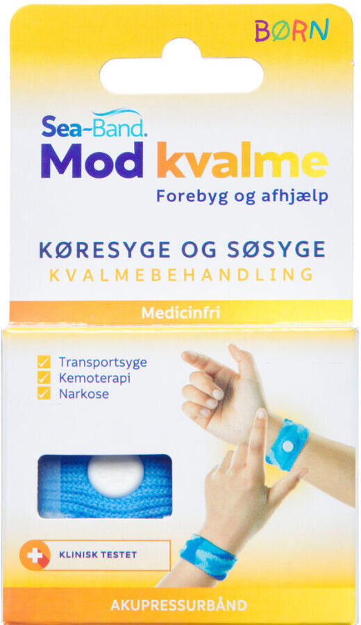 Sea-Band Mod Kvalme Barn Blå Medicinsk udstyr 1 par