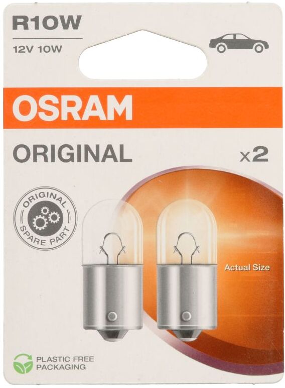 Ams-Osram Ampoule à incandescence OSRAM Standard R10W 12V, 10W, 2 Pièce