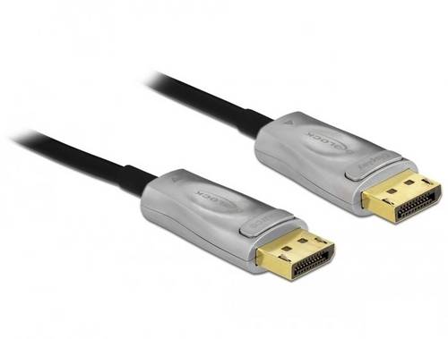 Delock DisplayPort Anschlusskabel DisplayPort Stecker 20m Schwarz 85887 8K UHD DisplayPort-Kabel