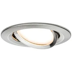 Paulmann 1er-Set LED Einbauleuchte NOVA PLUS COIN, IP23, rund, 6.8W 2700K 425lm, dimmbar, Eisen PAUL-93877