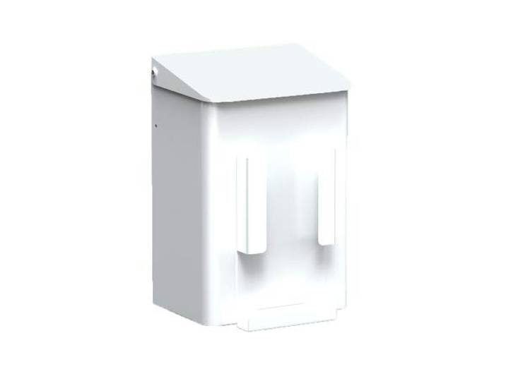 All Care 8245 MediQo-line Roestvrijstalen hygiënische afvalcontainer + hygiënezakhouder, 6 liter, wit