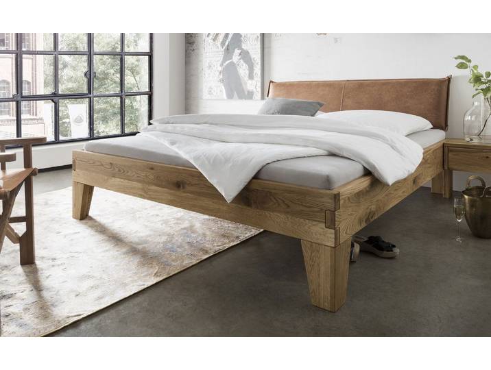 Doppelbett 'Navarra I' 200x200cm Wildeiche geölt