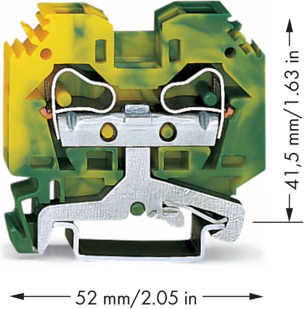 WAGO GmbH& Co. KG Schutzleiterklemme 0,2-10mmq gn/gelb 284-107)