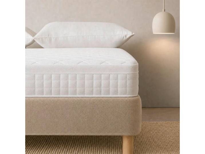 Livetastic Taschenfederkernmatratze, Weiss, Textil, H3, Füllung: Vlies, 140x200 cm, Bezug abnehmbar/waschbar, Ober- und Unterseite versteppt, wendbar, Wendematratze, Bezug rundum abnehmbar, Schlafzimmer, Matratzen, Matratzen