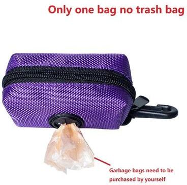 Uplift Essentials Compact Waste Bag Dispenser High Impact Portable Waste Bag Holder & Retrieval System For Tactical Pet Walking purple