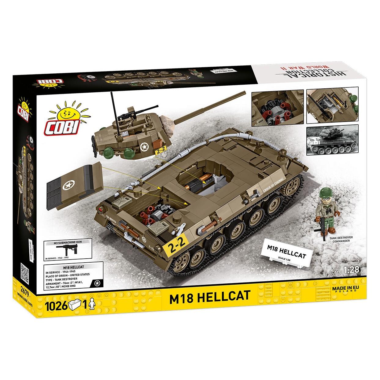 Cobi 1019 PCS HC WWII /2679/ M18 HELLCAT (COBI-2679)