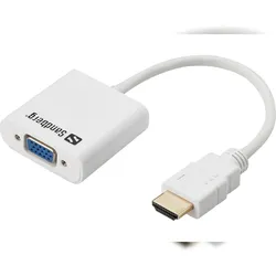 Sandberg HDMI to VGA Converter VGA (D-Sub) HDMI Typ A (Standard) Weiß