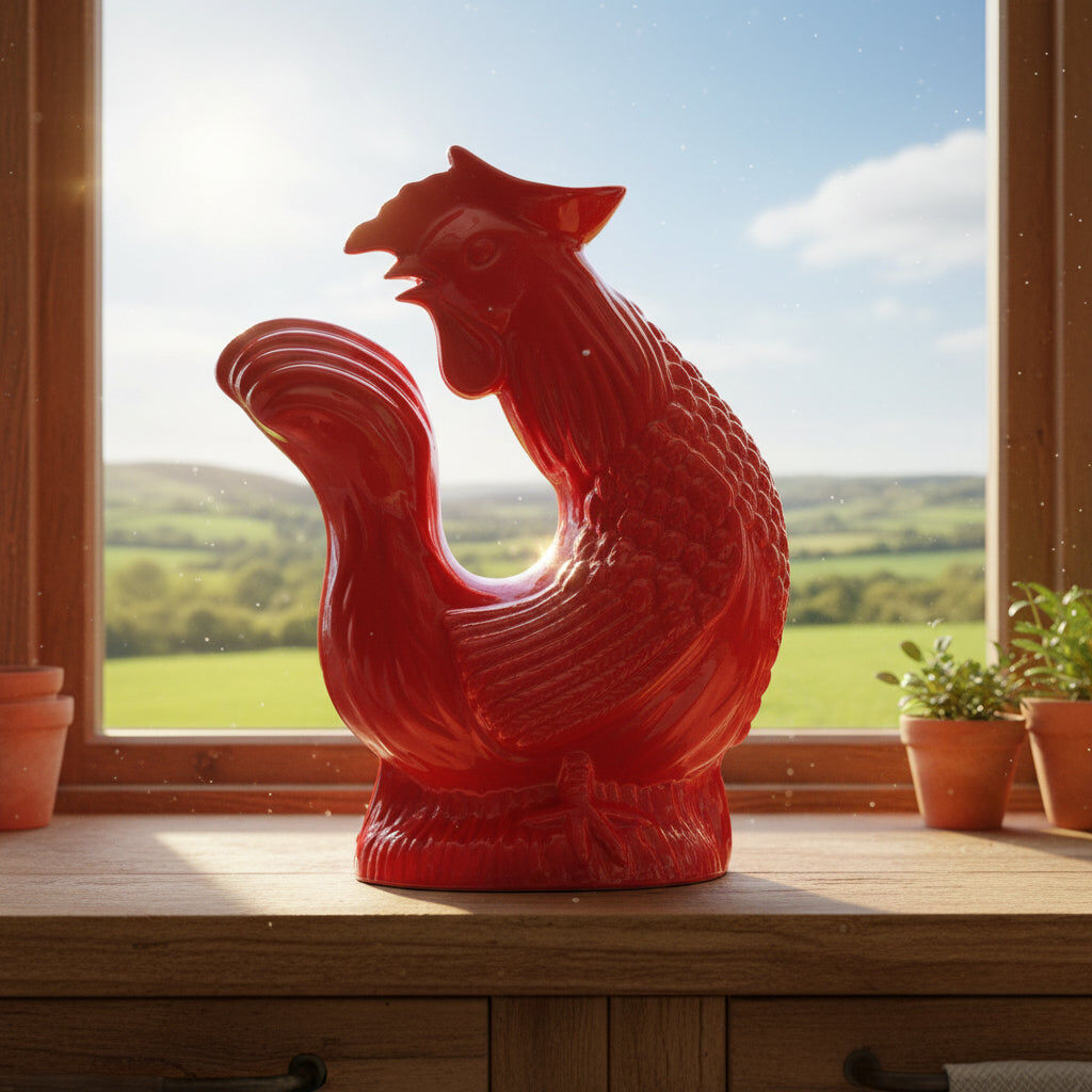 The Original Gluggle Jug Factory Cluckle Jug - Extra Large - Red