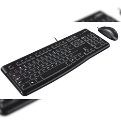 Keyboard & Mouse Logitech Wired Combo MK120 black  (US) (920-002562)