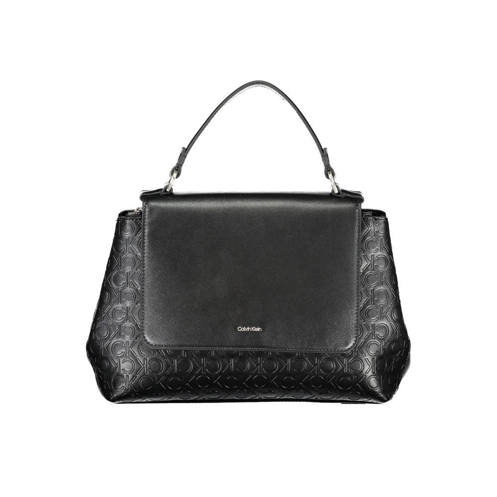 Monogram Schoudertas Zwarte Leren Handtas