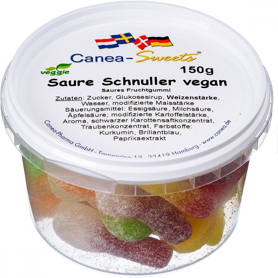 Saure Schnuller vegan Canea-sweets 150g