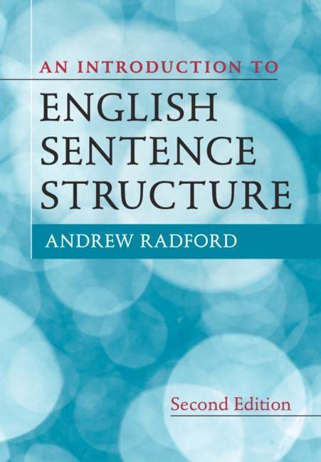 Andrew Radford - An Introduction to English Sentence Structure - Preis vom 30.09.2026 09:01:18 h