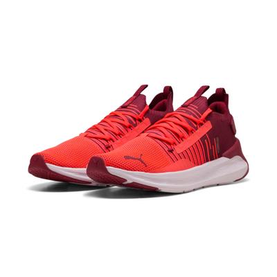Laufschuh PUMA "SOFTRIDE SYMMETRY FUZION LS", Damen, Gr. 47, Textil, rot (ultra rot, garnet glow, glacial gray), Schuhe Laufschuh, für sportliche Aktivitäten und Lauftraining, mit SOFTFOAM+ Innensohle