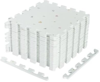 Costway EVA Interlocking Foam Floor Tiles for Floor and Joint Protection-Light Gray