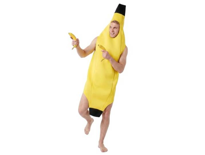 KULTFAKTOR GmbH Banaan carnavalkostuum geel-zwart één maat