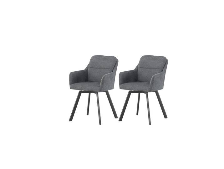 Stuhl-Set Sophie Anthrazit B: 53 cm