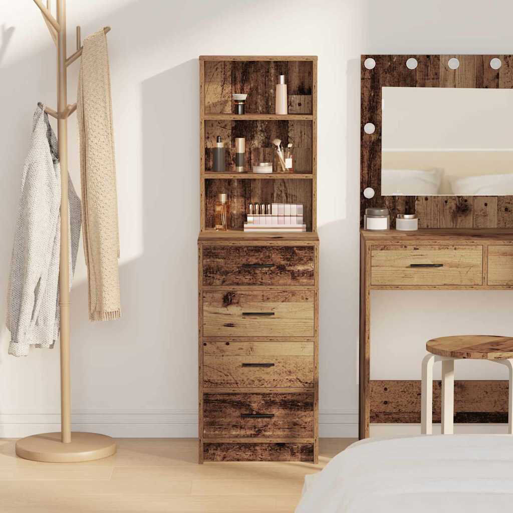 17 Stories 40cm Sideboard Old Wood 135cm H X 40cm W X 41cm D