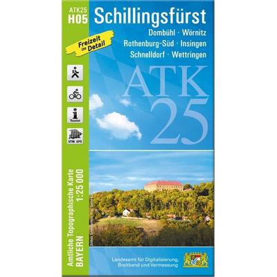 ATK25-H05 Schillingsfürst (Amtliche Topographische Karte 1:25000), Sonstige von , Landesamt für Digitalisierung, Breitband und Vermessung, Bayern,