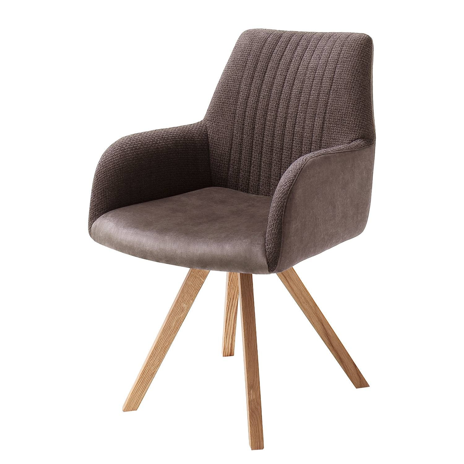 home24 Ondes Draaibare armleunstoel bruin B/D/H: 59 x 87 x 61 cm