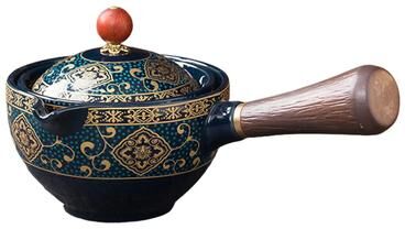 Uplift Treasures Automatic Rotating Ceramic Teapot Kungfu Tea Maker 1pc 02