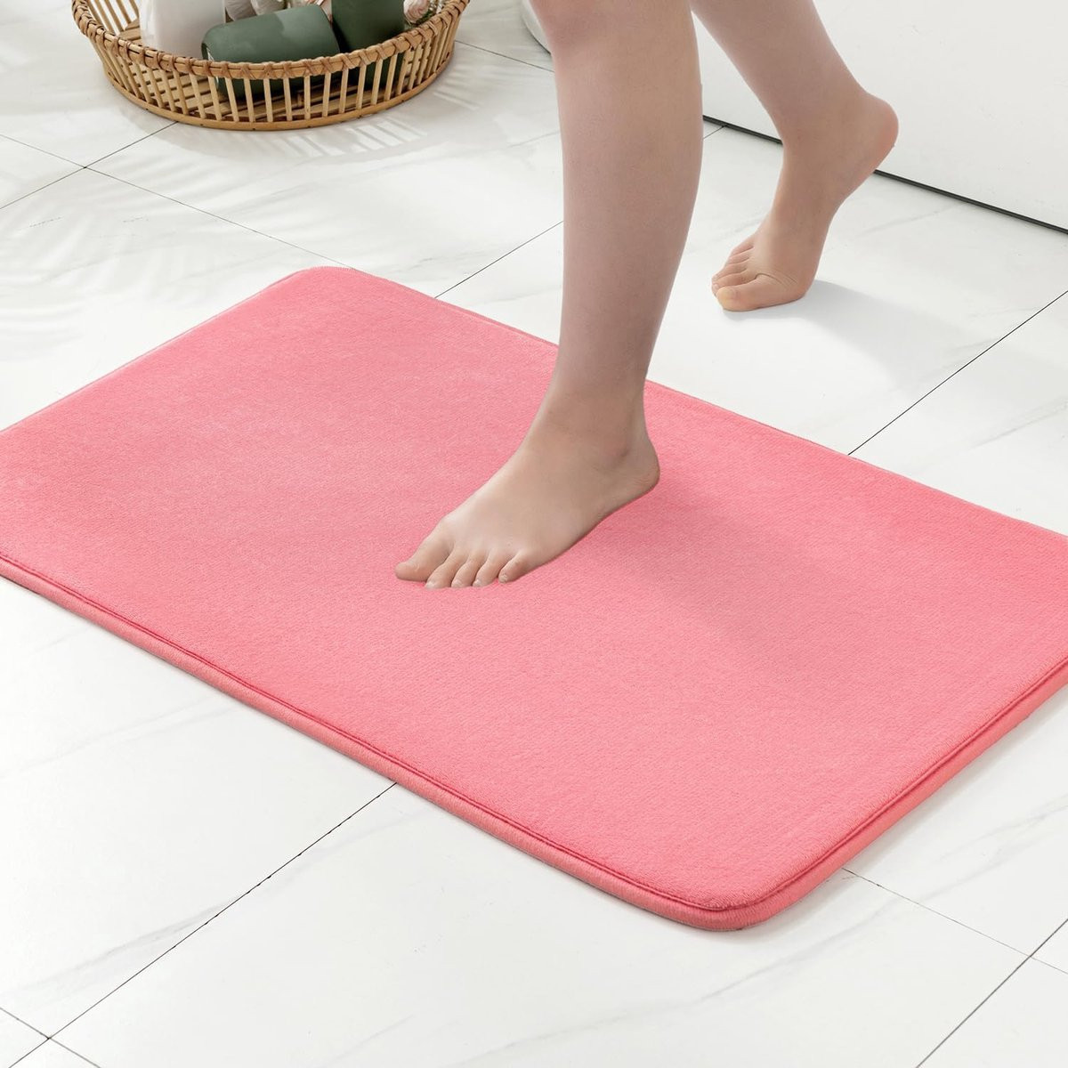 Superzachte Geheugenschuim Badmat voor Badkamer, Douche en Woonkamer, 40 x 60 cm, Roze