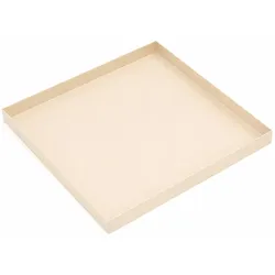 LOFT42 Brew Serviertablett aus Metall – Beige – 40x40