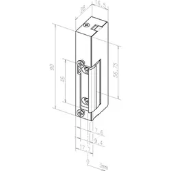 effeff Elektro-Türöffner ohne Schließblech 19----------D11