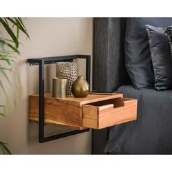 designline »Air-Solid« Massivholz Nachttisch l