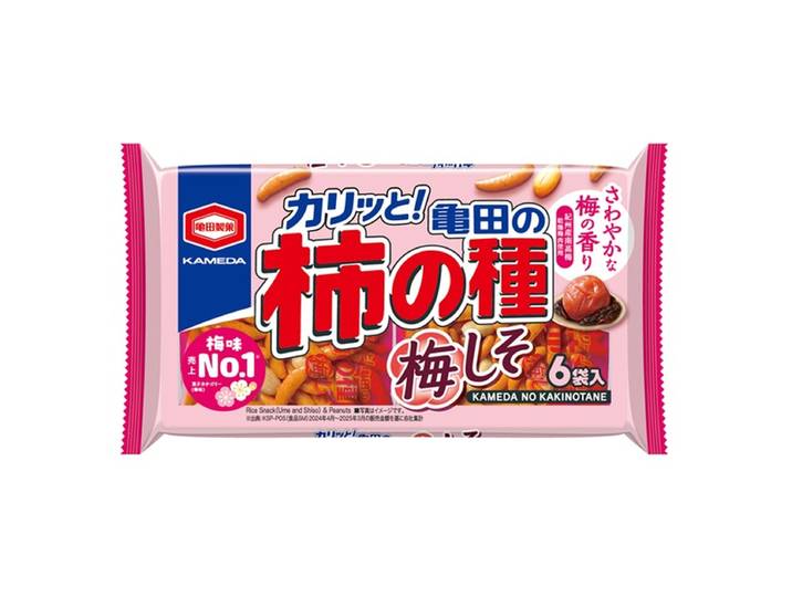 Kameda Kakinotane Ume Shiso 6 Paquets 164 g