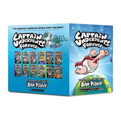 Captain Underpants Forever (Captain Underpants & 1-12 Full-Color Boxed Set): From the Creator of Dog Man, Gebundene Ausgabe von Dav Pilkey, Scholastic