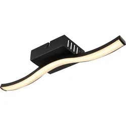 LED-Deckenleuchte Plop Opal/Schwarz max. 6 Watt Deckenlampe