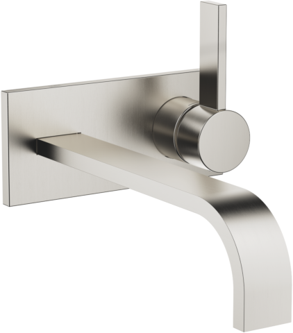 Dornbracht Mem Fertigmontageset 36865782-06 für Waschtisch-Wand-Einhandmischer, ohne Ablaufgarnitur, platin matt