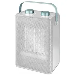 Ensonordic stilvolle Mini-Heizung 800 bis 2000 W 230V in weiss, für den Innenbereich., Heizlüfter, Weiss