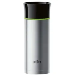 BRAUN Thermal Mug Thermobecher »BRSC001« auslaufsicher silber, 7.5x18.7x7.5 cm