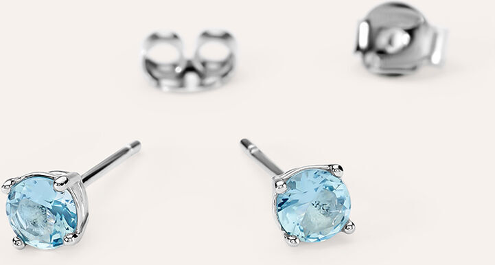 Stroili Orecchini Lobo Punto Luce Silver Rainbow Argento Rodiato Cubic Zirconia Collezione: Silver Rainbow Bianco