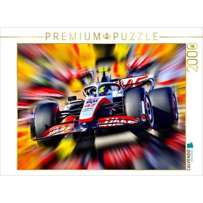 CALVENDO Puzzle Der Deutsche Mick Schumacher hat in dem US-amerikanischen Haas F1 einen deutlich konkurrenzfähigeren Monoposto als im Vorjahr. | 2000