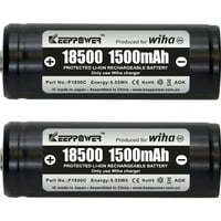 Akku-Set 18500 Li-Ion 2 Stück
