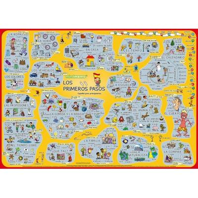 mindmemo Lernposter - Los primeros pasos - Spanisch für Anfänger - spielend Spanisch lernen Kinder, Gebundene Ausgabe von Henry Fischer,Philipp