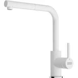 Franke, Küchenarmatur, Mixer Lina L with pull-out spout, white