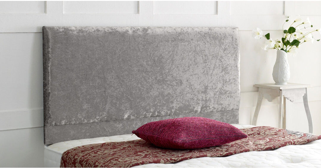 Rosdorf Park Sherwood Upholstered Velvet Headboard Grey Small Double (4')