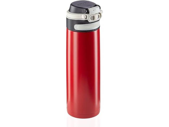 Leifheit Isoleerbeker Flip 600 ml, Lekvrij, Rood, Thermobeker