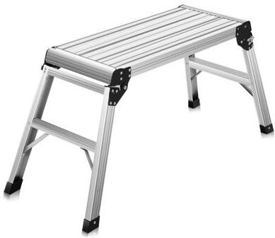 Costway Heavy Duty Portable Bench Aluminum Folding Step Ladder