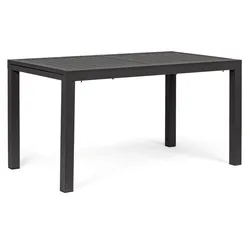 Gartentisch Hilde aus Aluminium, ausziehbar, modern für 6-8 Personen, anthrazit