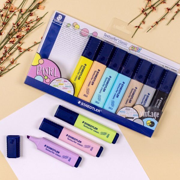 Staedtler Highlighter   Pastel+vintage   10 Farver