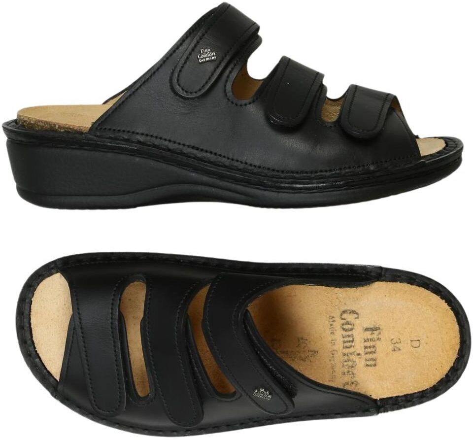 Finn comfort Damen Sandalen, Schwarz, Gr. EU 34, Leder - Second Hand