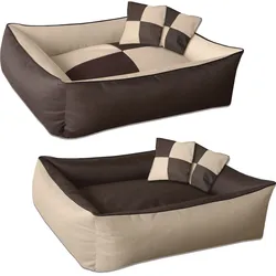BedDog 2in1 Hundebett waschbar Hundekissen mit Rand Hundesofa
